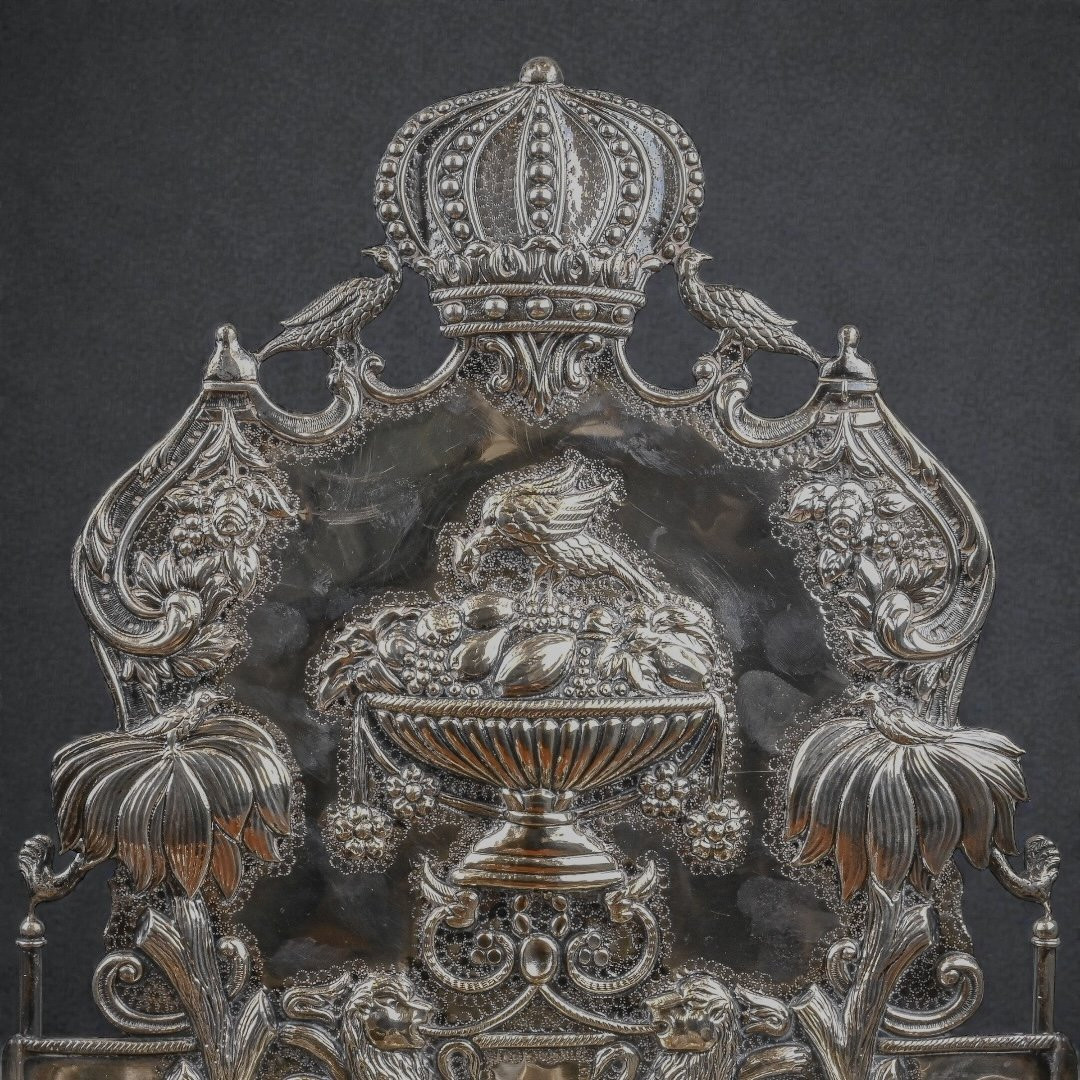 Lampada Hanukkah in Argento - Polonia XIX Secolo -photo-1